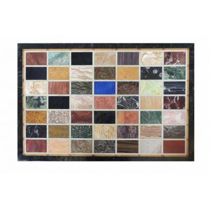 Pietra Dura Marble Hard Semiprecious Stone Table Top Floor Insert Medallion